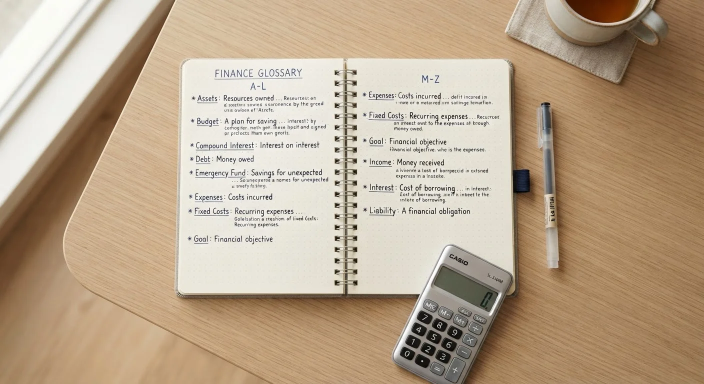 Common Budgeting Terms, Defined Simply