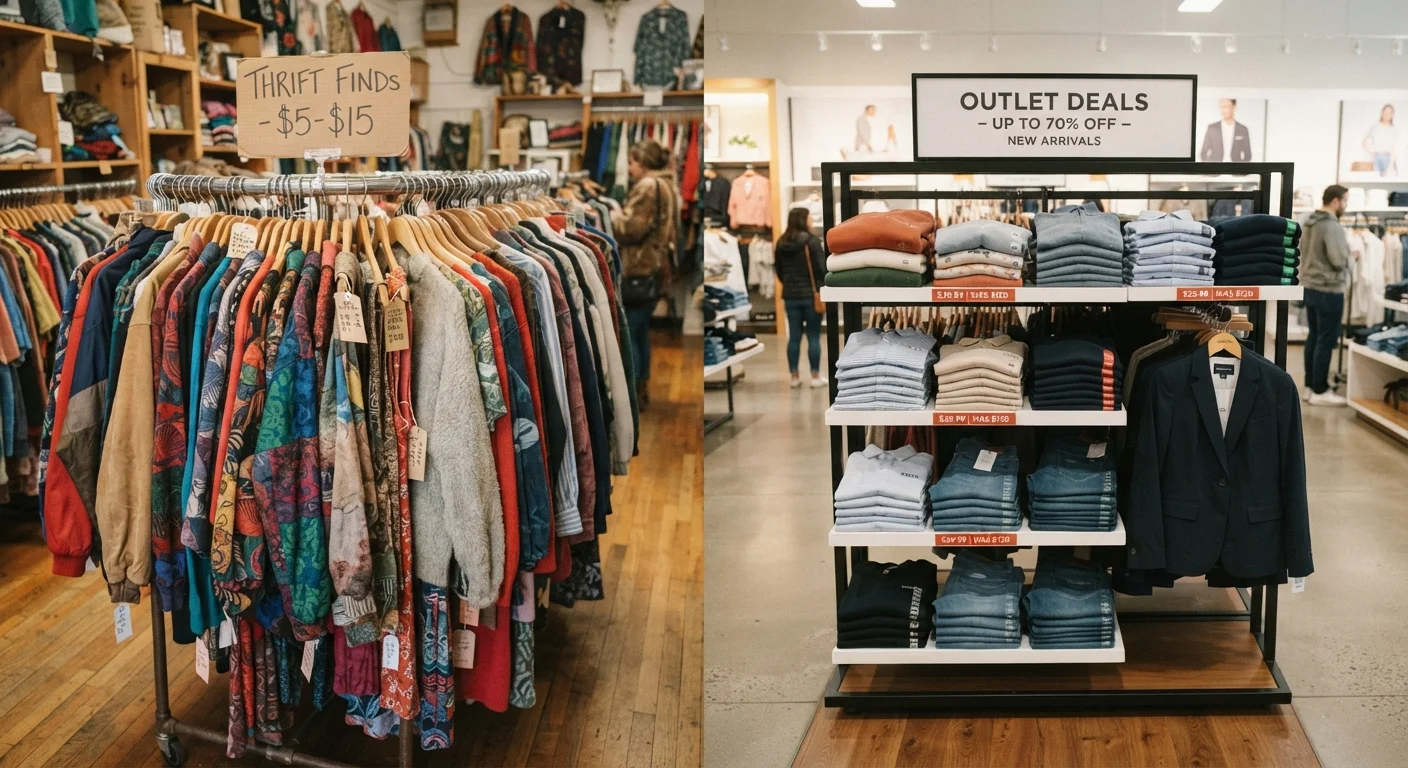 Thrift Shopping vs. Outlet Shopping: Which Route Gets You More for Less